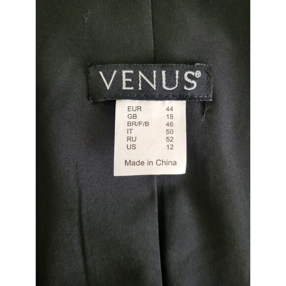 Venus Biker Faux Leather Grunge Alt Moto Fit Flare Chain Long Unique Jacket 12 - Picture 5 of 8